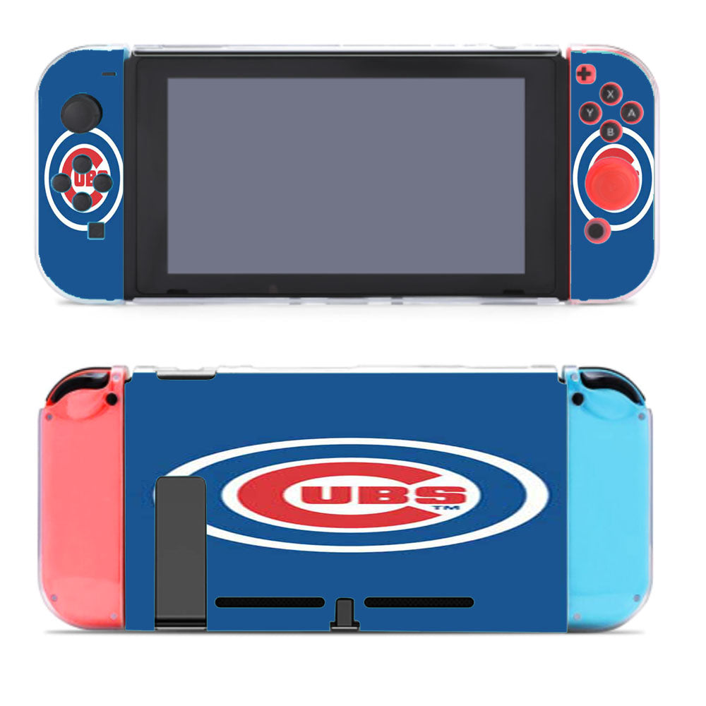 Chicago Cubs Logo On Blue Nintendo Switch Cover Case