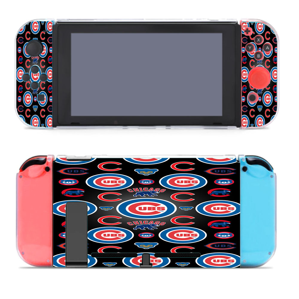 Chicago Cubs Logo Pattern Nintendo Switch Cover Case