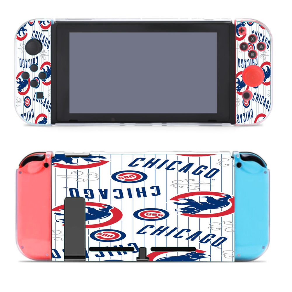 Chicago Cubs Logo Stripe Nintendo Switch Cover Case
