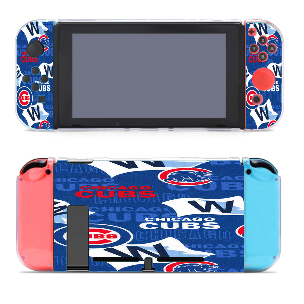 Chicago Cubs Mlb Pattern Fabric Nintendo Switch Cover Case