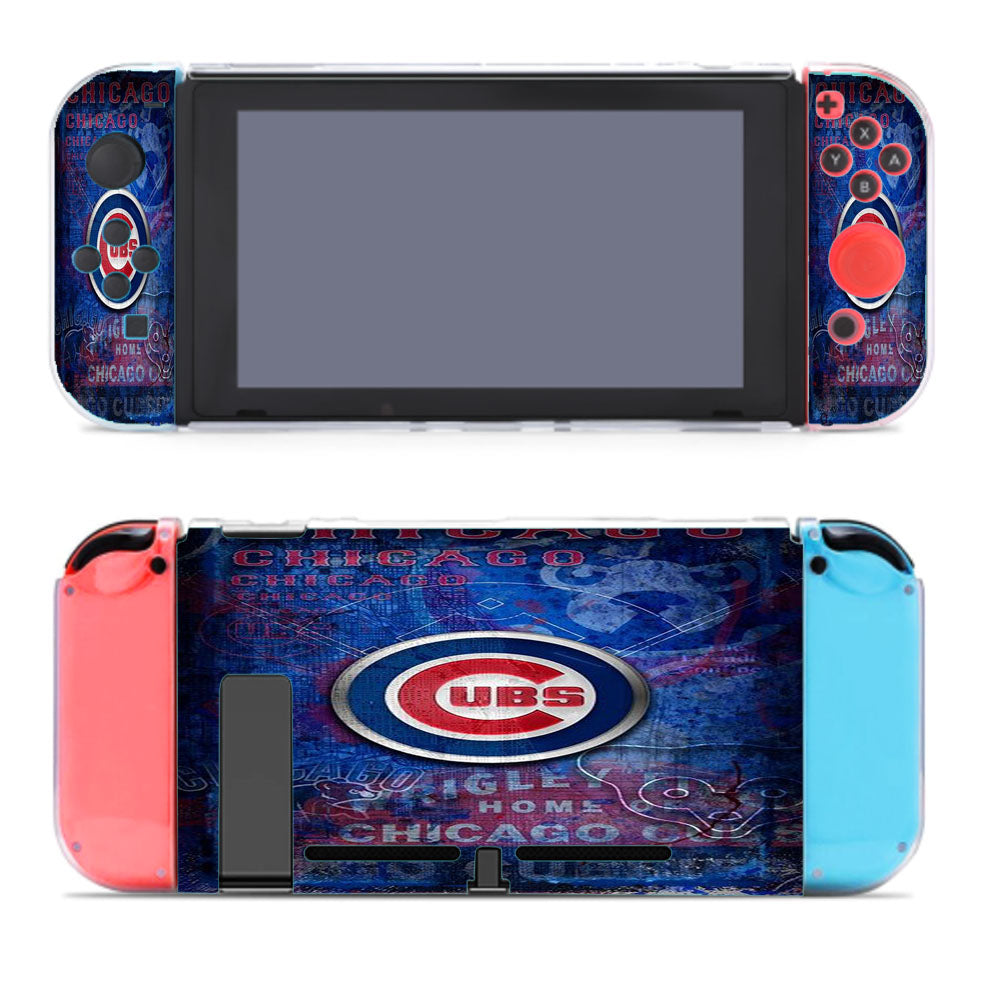 Chicago Cubs Texture Wall Nintendo Switch Cover Case