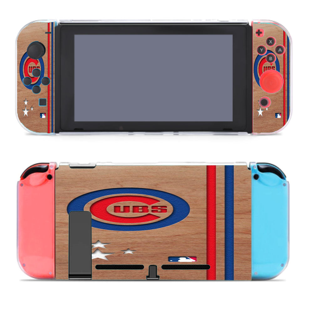 Chicago Cubs Wooden Star Nintendo Switch Cover Case