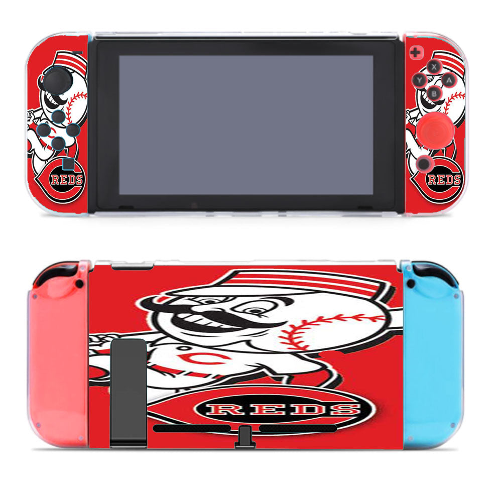Cincinnati Reds Mustache Guy Red Nintendo Switch Cover Case