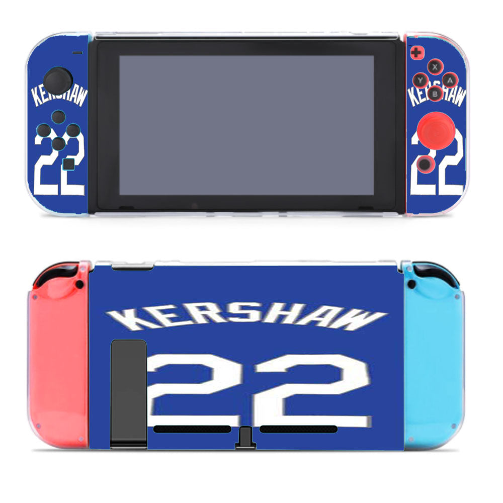 Clayton Kershaw Jersey Nintendo Switch Cover Case