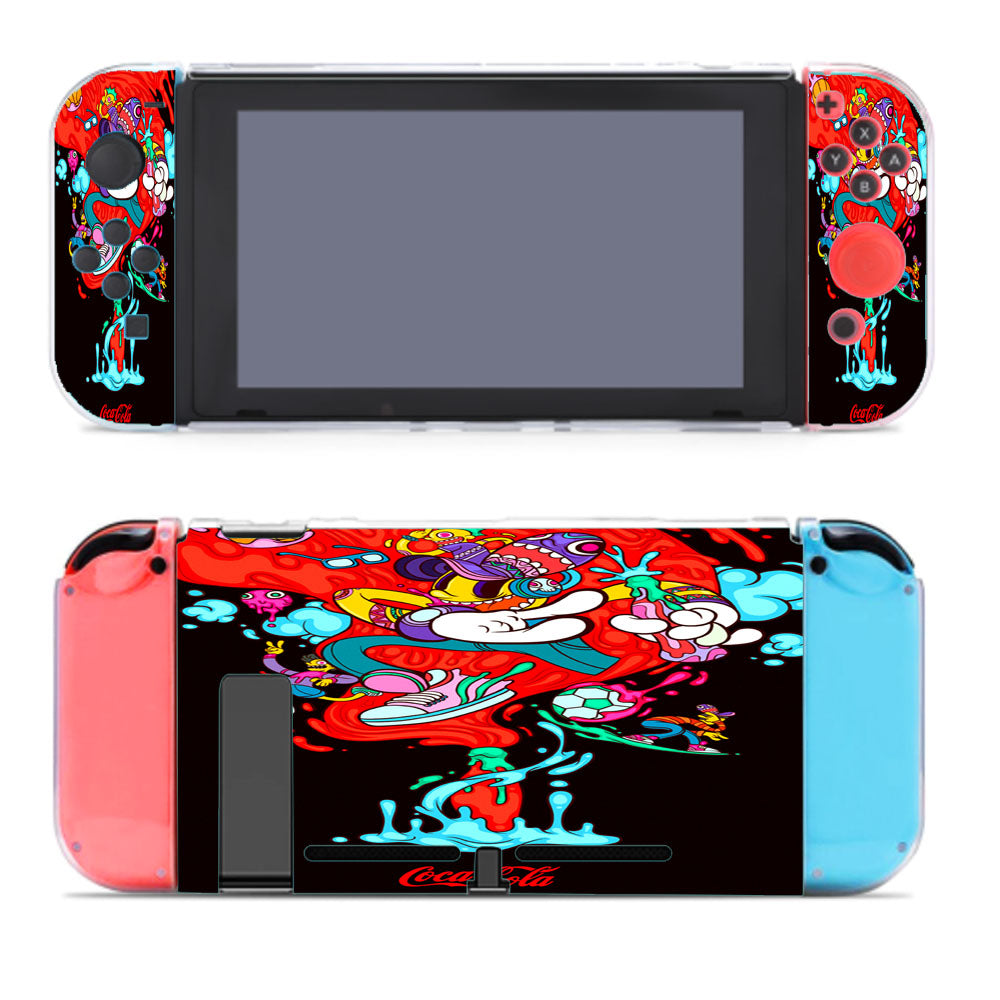 Coca Cola Art Doodle Drink Nintendo Switch Cover Case