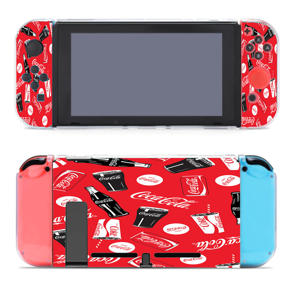 Coca Cola Bottle Can Allover Nintendo Switch Cover Case