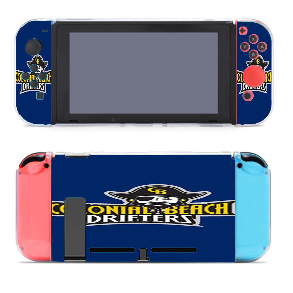 Colonial Beach Drifters Baseball Logo Blue Nintendo Switch Cover Case