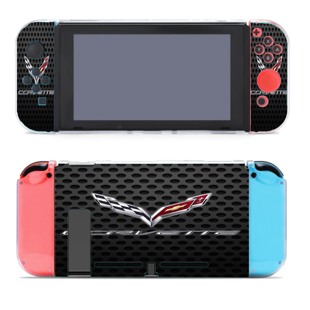 Corvette Racing Carbon Nintendo Switch Cover Case
