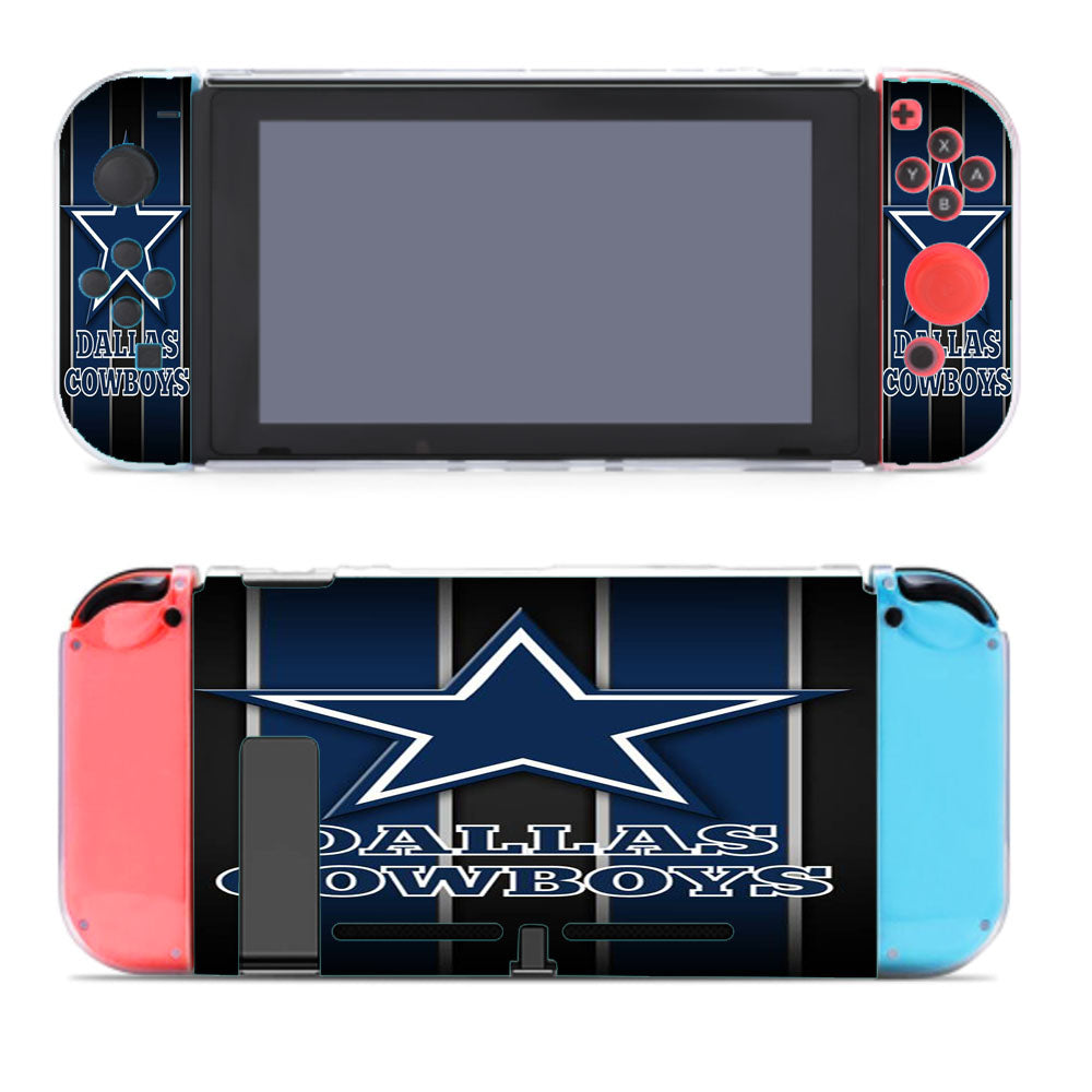 Dallas Cowboys Black Background Nintendo Switch Cover Case