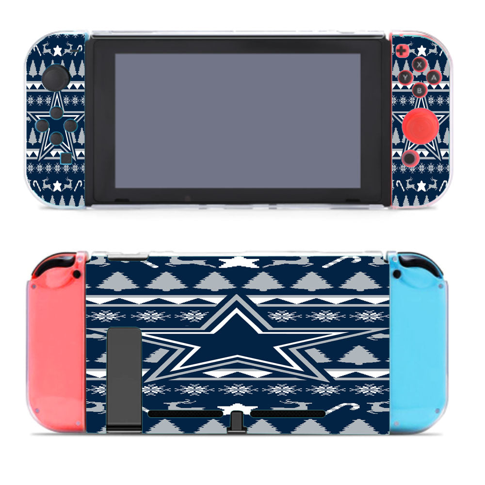 Dallas Cowboys Christmas Sweater Nintendo Switch Cover Case