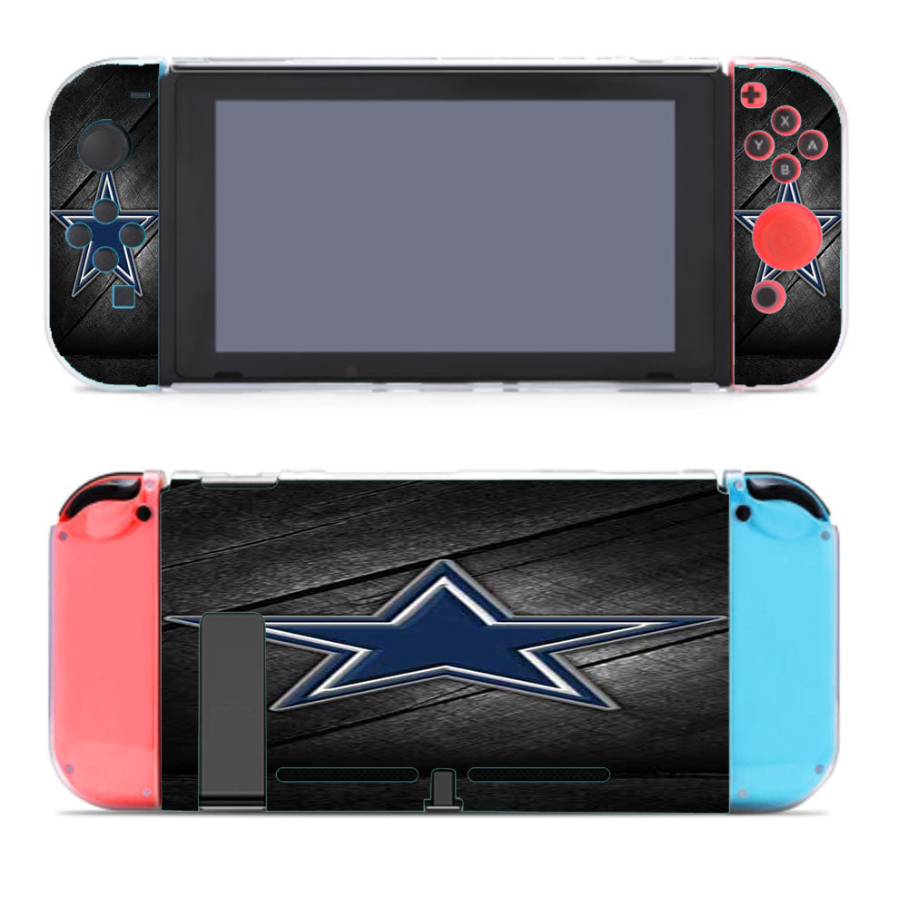 Dallas Cowboys Diagonal Wood Nintendo Switch Cover Case