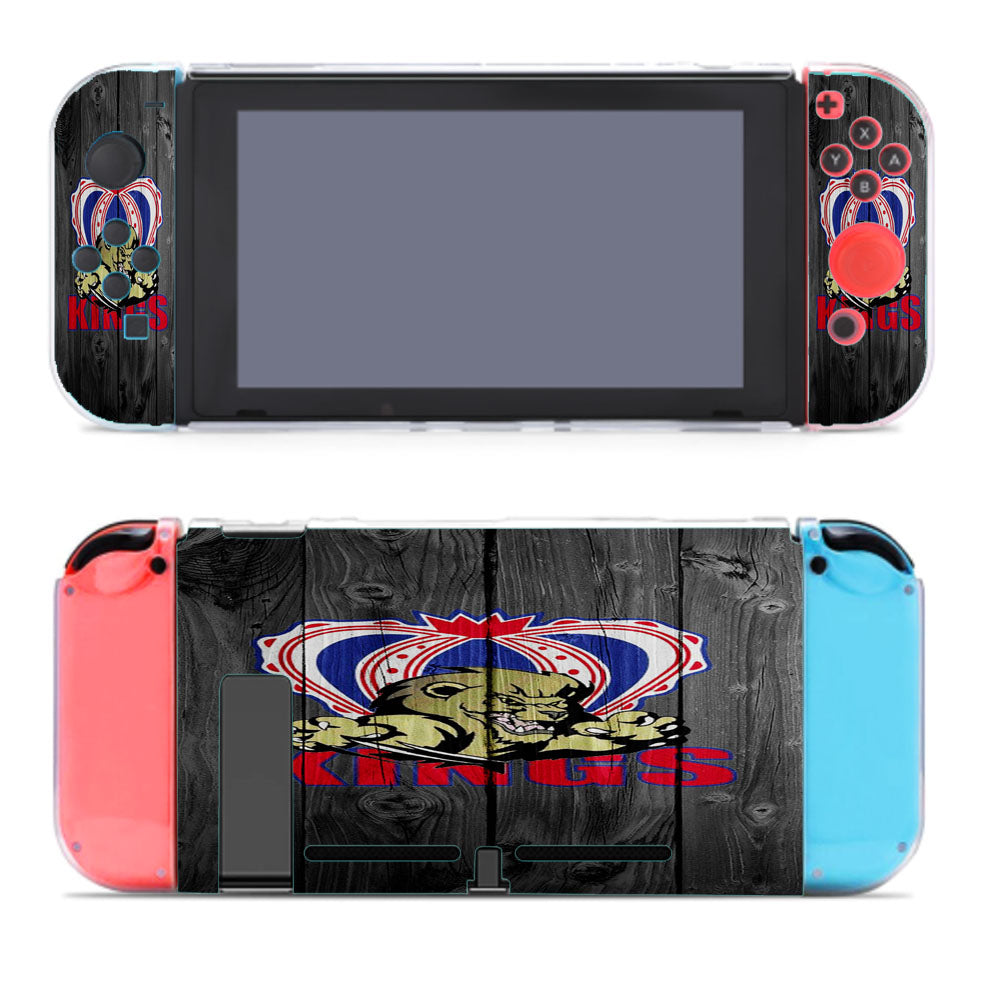Dauphin Kings Nhl Logo Dark Wood Wallpaper Nintendo Switch Cover Case