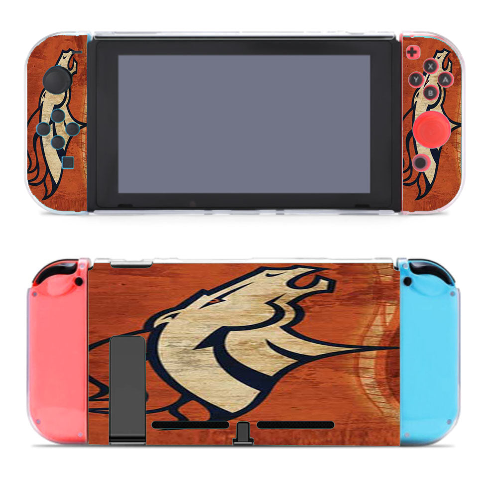 Denver Broncos Cracked Bkg Nintendo Switch Cover Case