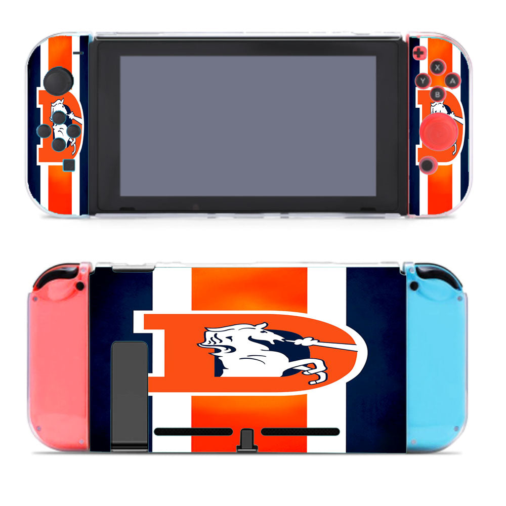 Denver Broncos Flag Houses Nintendo Switch Cover Case