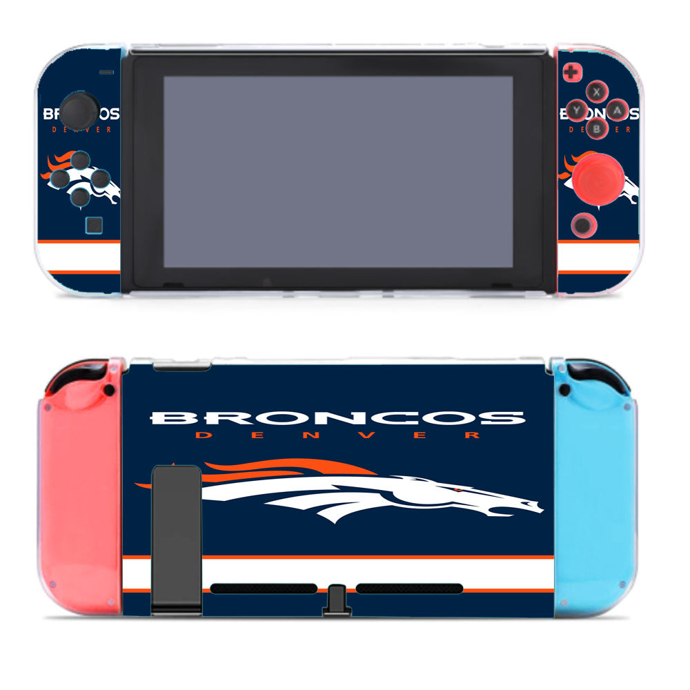 Denver Broncos Logo Wallpaper Nintendo Switch Cover Case