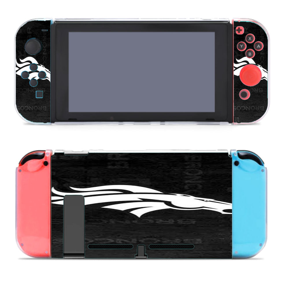 Denver Broncos Rough Grey Nintendo Switch Cover Case