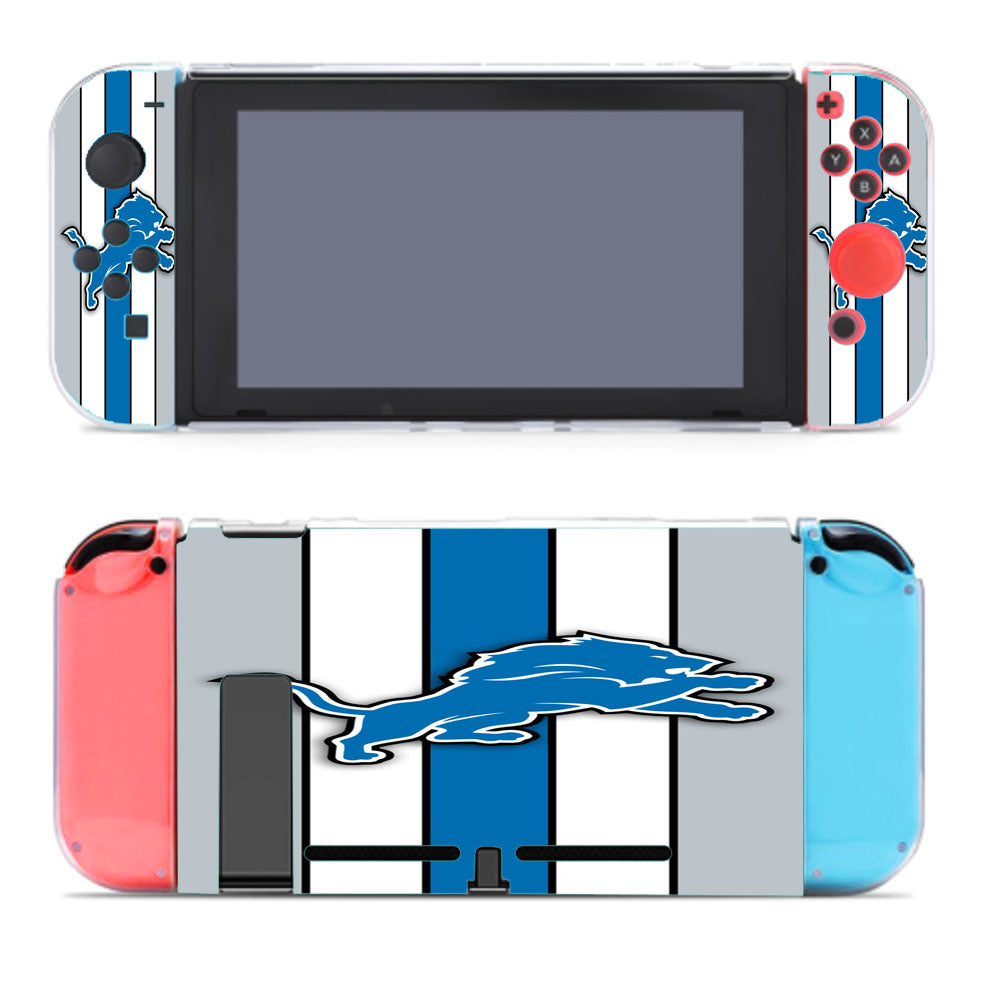 Detroit Lions Blue Football Logo Nintendo Switch Cover Case