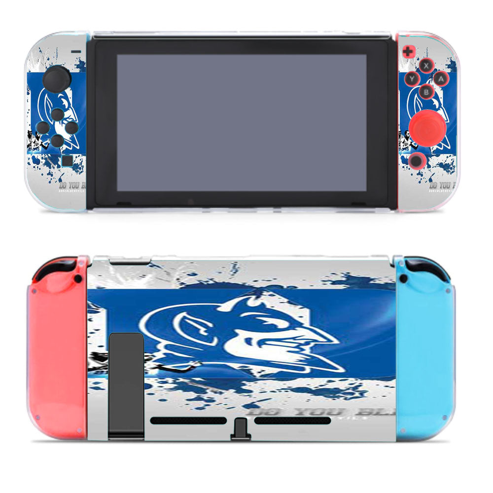 Duke Blue Devils Splatter Logo Nintendo Switch Cover Case