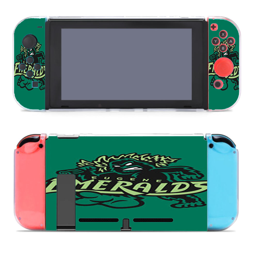 Eugene Emeralds Basebal Logo Green Nintendo Switch Cover Case