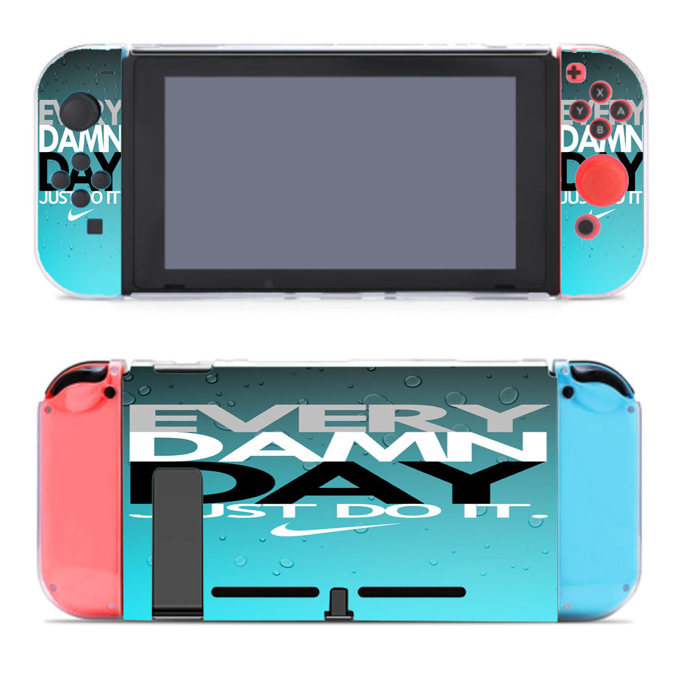 Every Damn Day Just Do It Nike Blue Nintendo Switch Cover Case