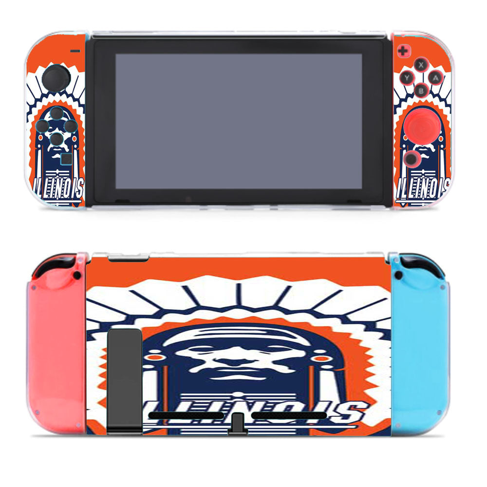 Fighting Illini Logo Orange Nintendo Switch Cover Case