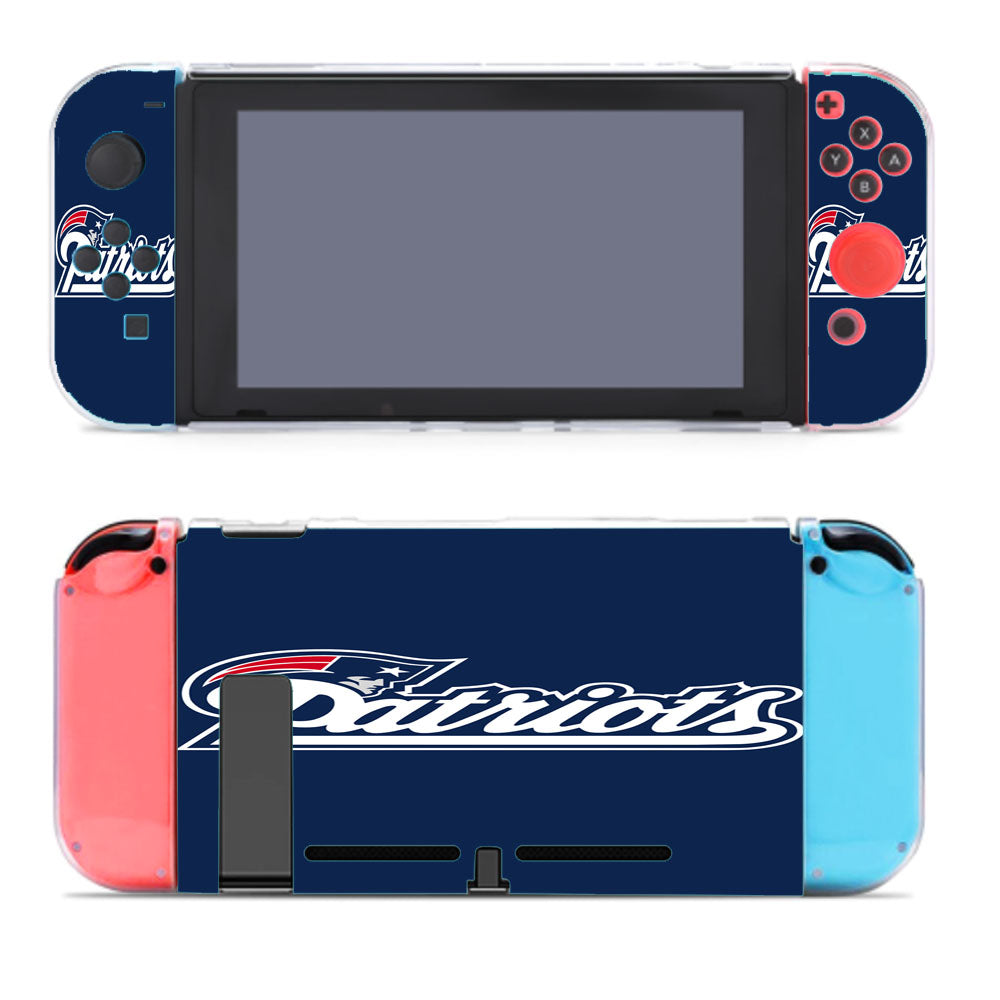 Front New England Patriots Logo Nintendo Switch Cover Case