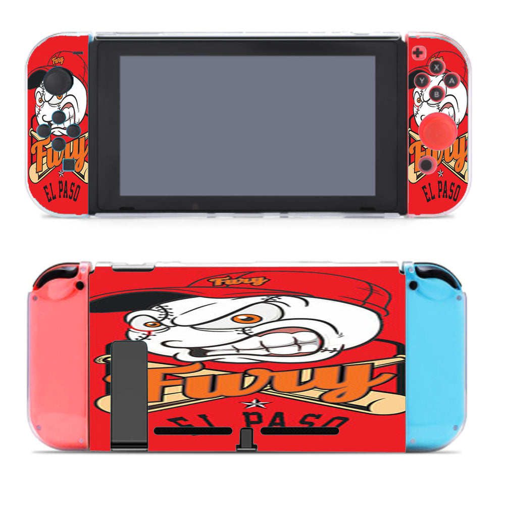 Fury El Paso Baseball Logo Red Nintendo Switch Cover Case