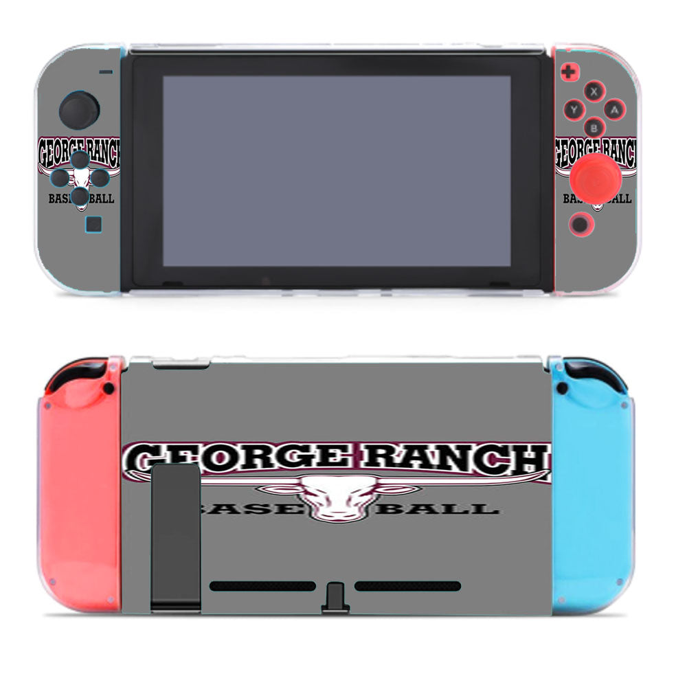 George Ranch Baseball Logo Gray Nintendo Switch Cover Case