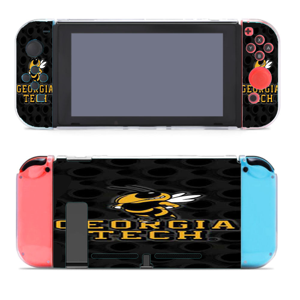 Georgia Tech Logo Over Blk Nintendo Switch Cover Case