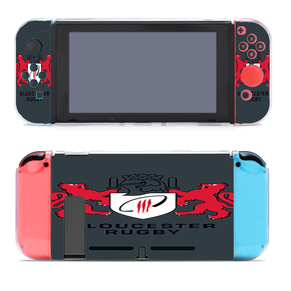 Gloucester Rugby Logo Grey Nintendo Switch Cover Case