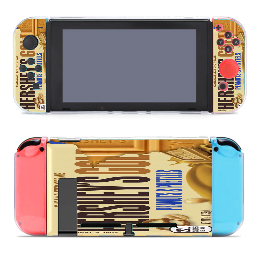 Hershey Gold Peanuts Pretzels Chocolate Candy Bar Nintendo Switch Cover Case