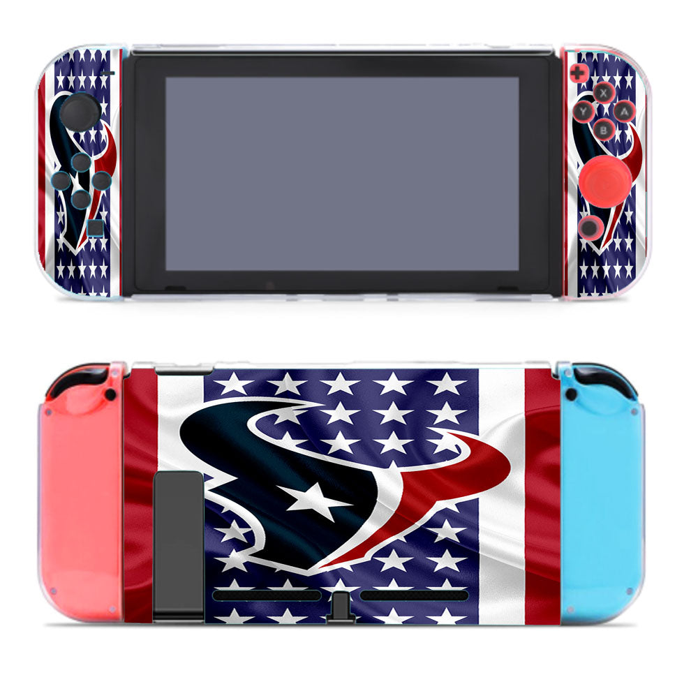 Houston Texans Emblem Silk Flag Nintendo Switch Cover Case