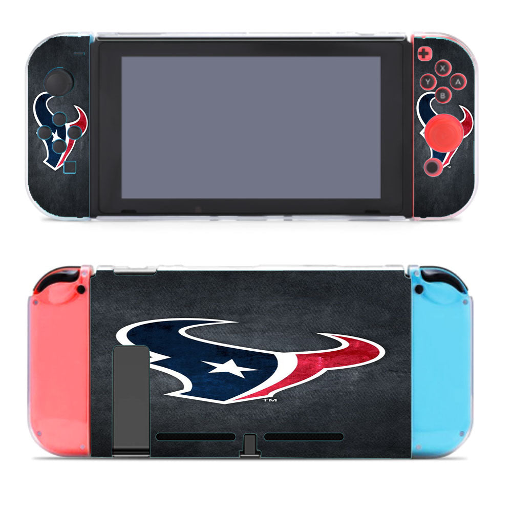Houston Texans Grunge Wallpaper Nintendo Switch Cover Case