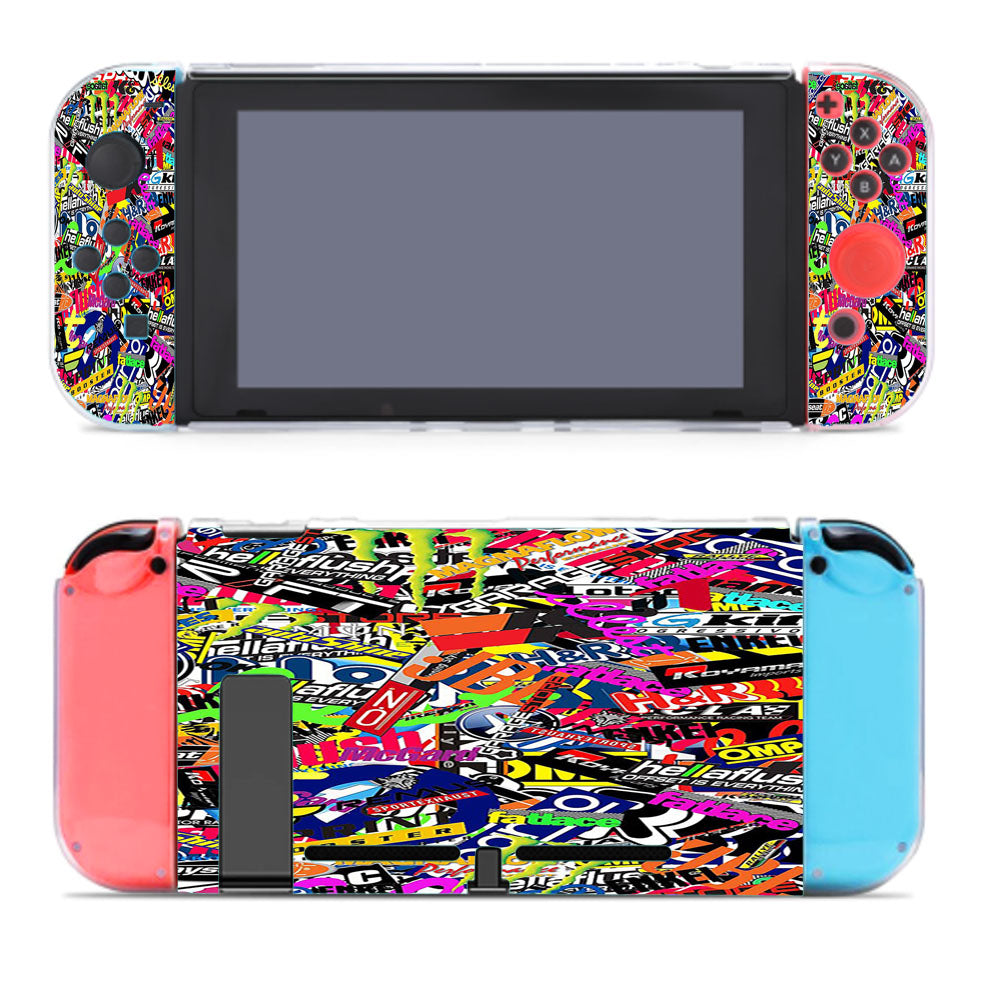 Hypebeast Sticker Bomb Collage Nintendo Switch Cover Case