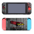 Illinois State University Redbirds Logo Dark Wood Wallpaper Nintendo Switch Cover Case