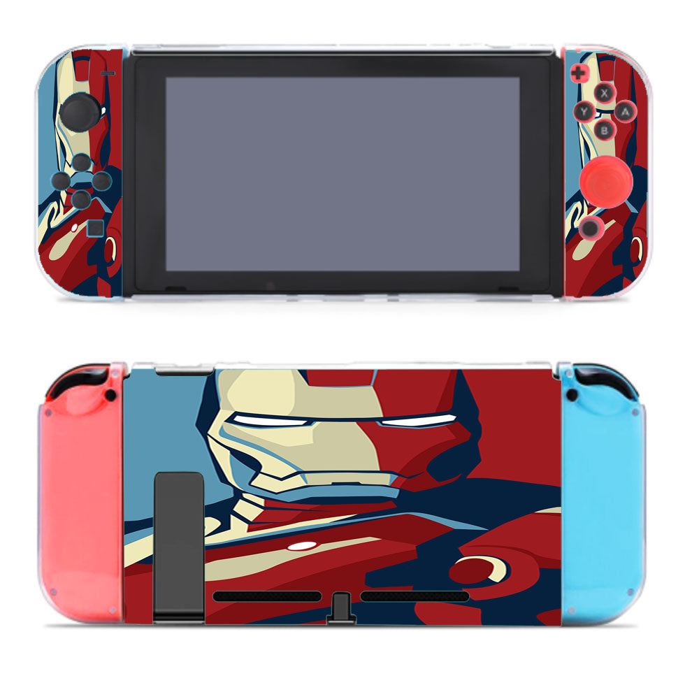 Iron Man Flat Design Nintendo Switch Cover Case
