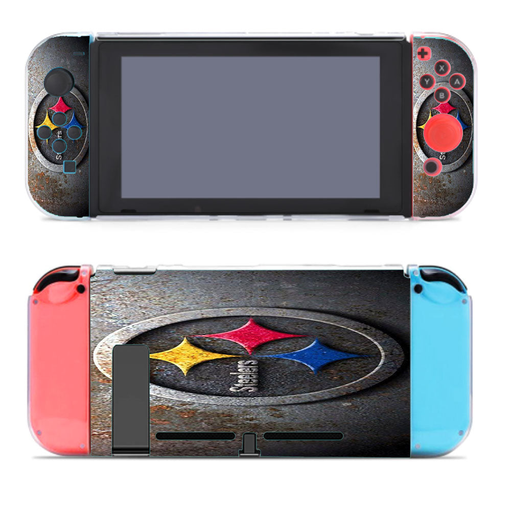 Iron Vintage Symbol Logo Pittsburgh Steelers Nintendo Switch Cover Case