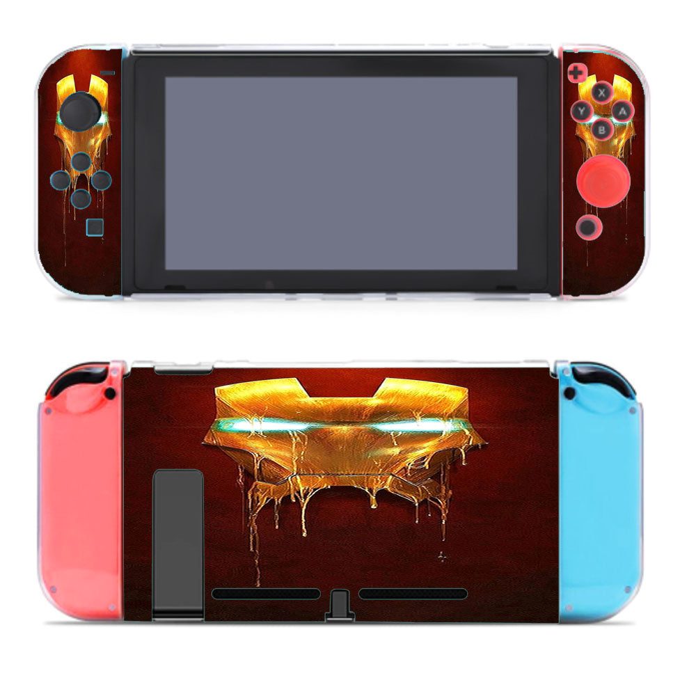 Ironman Melted Gold Mask Nintendo Switch Cover Case
