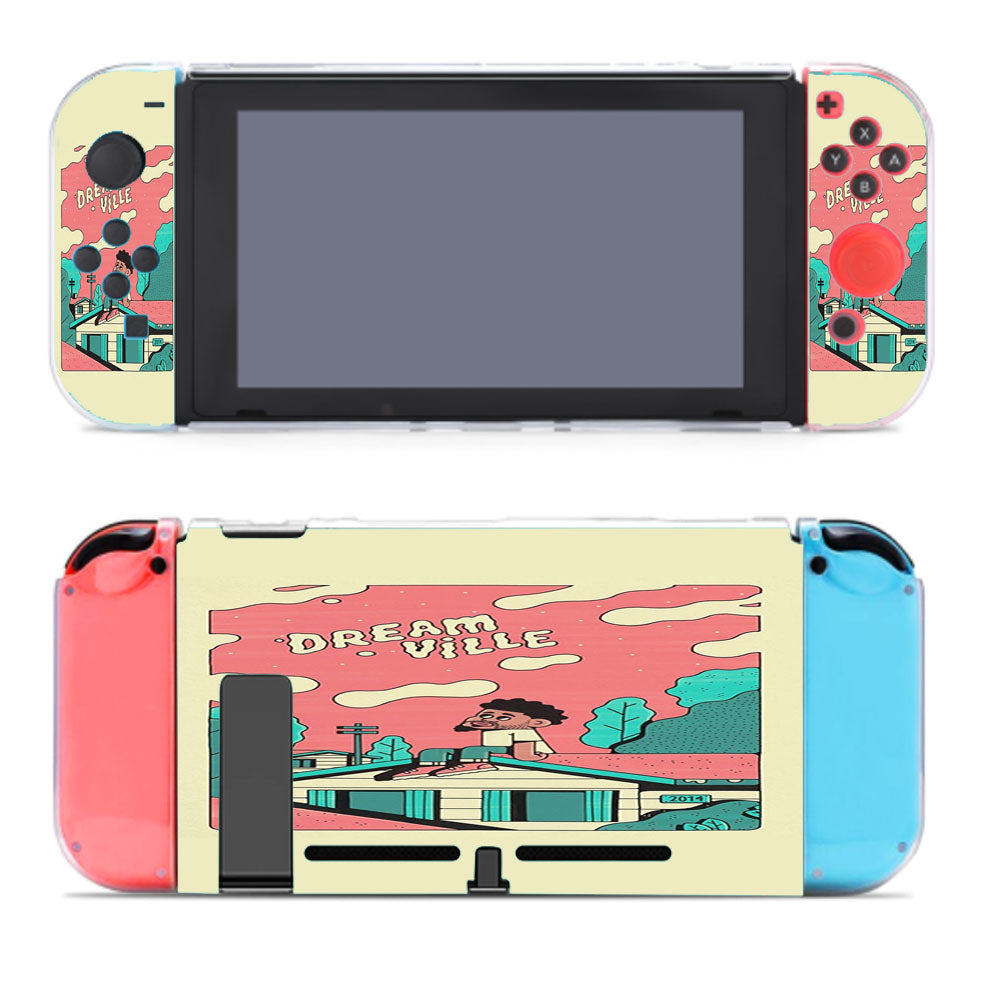 J Cole Dream Ville Flat Style Nintendo Switch Cover Case