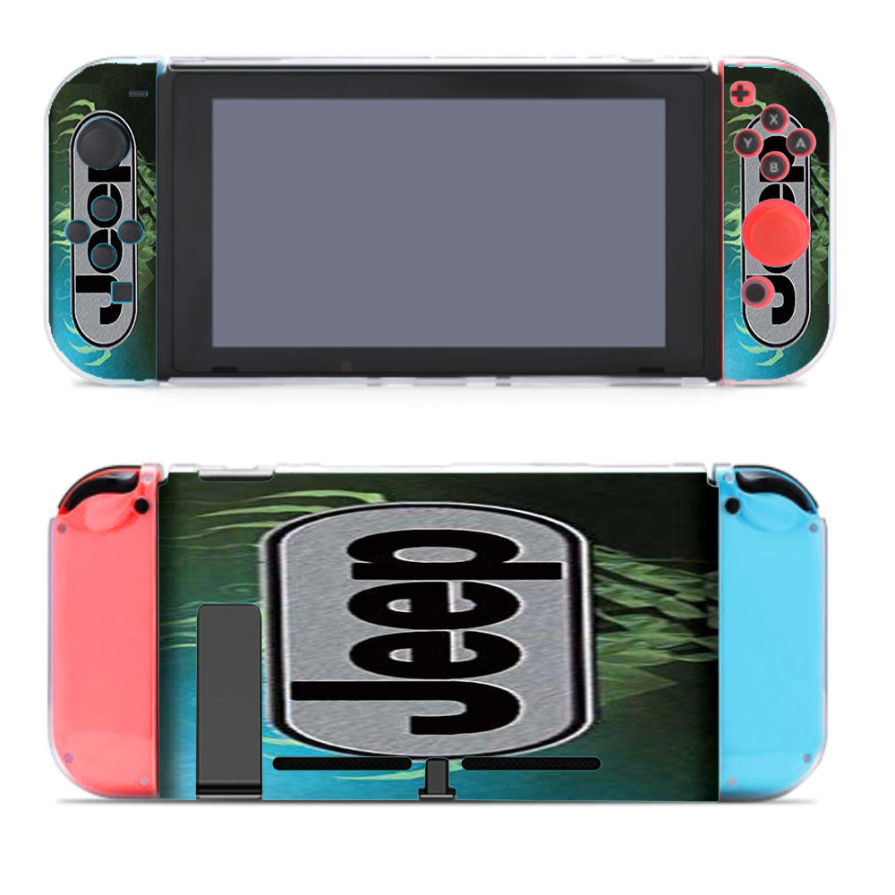 Jeep Green Flames  Nintendo Switch Cover Case