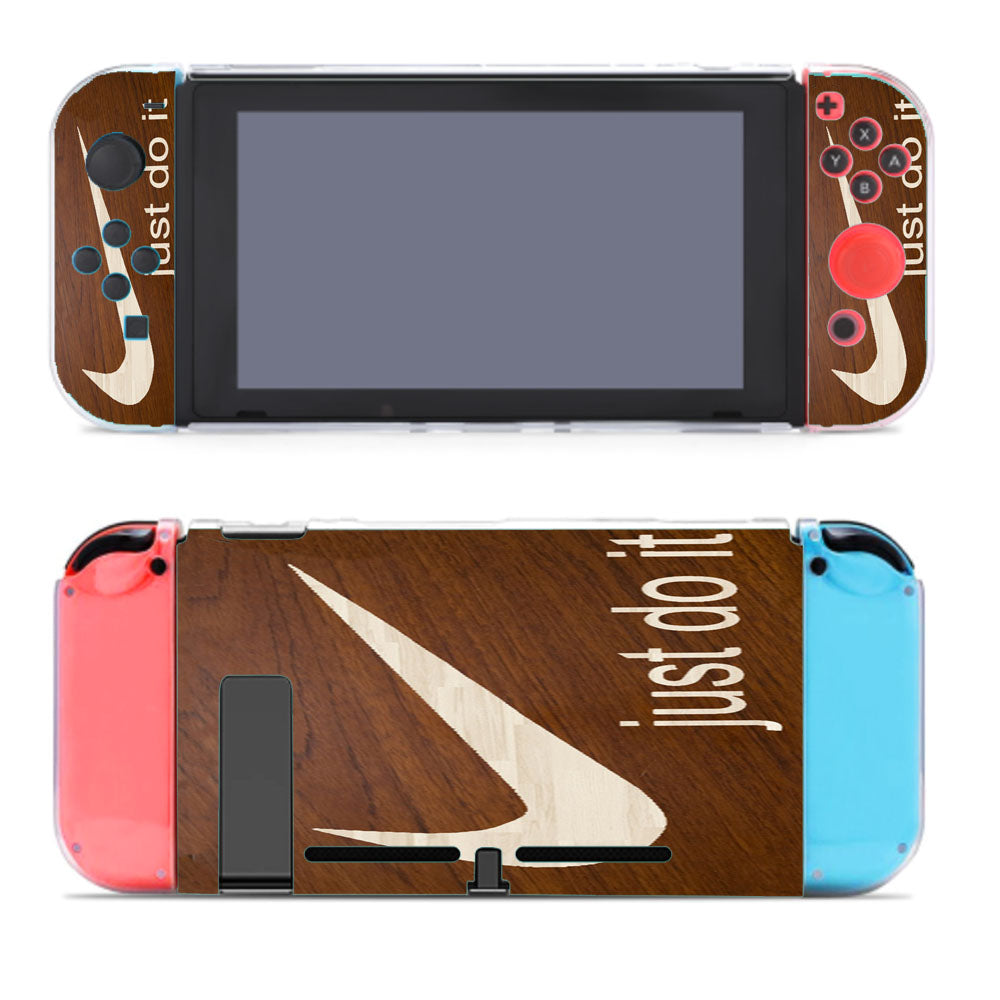 Just Do It Cream Wood  Nintendo Switch Cover Case