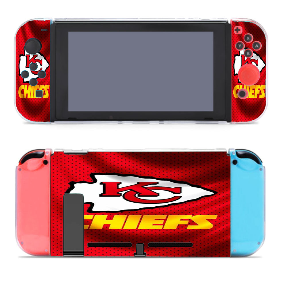 Kansas City Chiefs Jersey Texture Wallpaper Nintendo Switch Cover Case