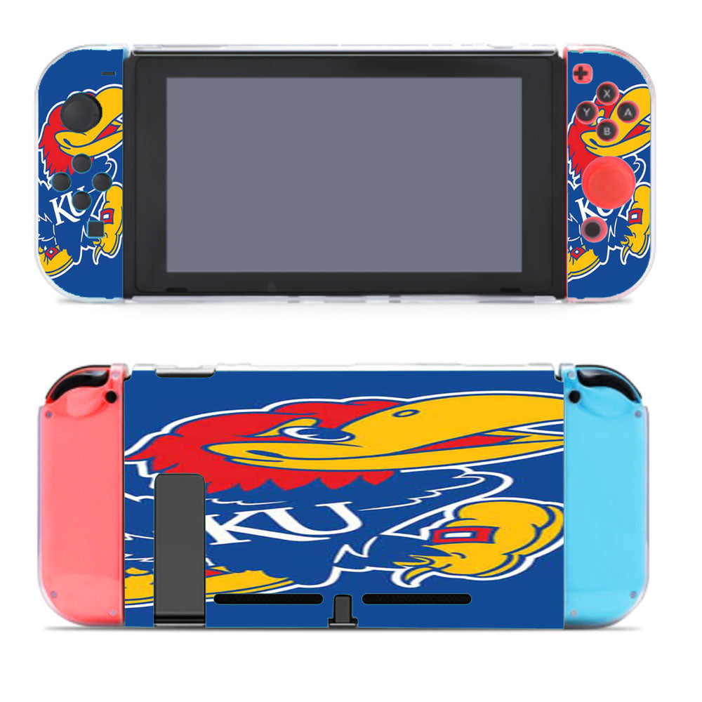 Kansas Jayhawks Logo Tilted Nintendo Switch Cover Case