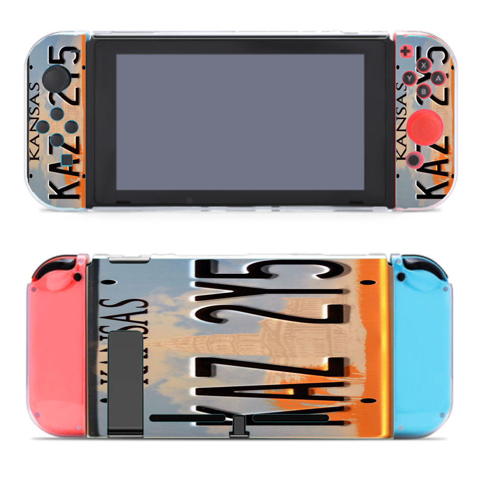 Kansas License Plate Nintendo Switch Cover Case