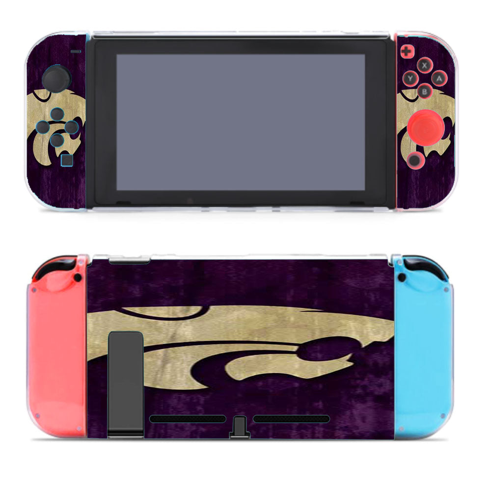 Kansas State Logo Wood Nintendo Switch Cover Case