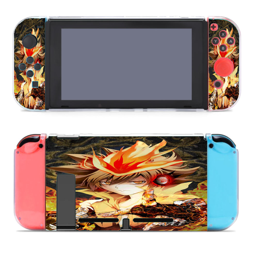 Katekyo Hitman Reborn! Fire Flame Hitman Reborn Tsunayoshi Sawada Nintendo Switch Cover Case