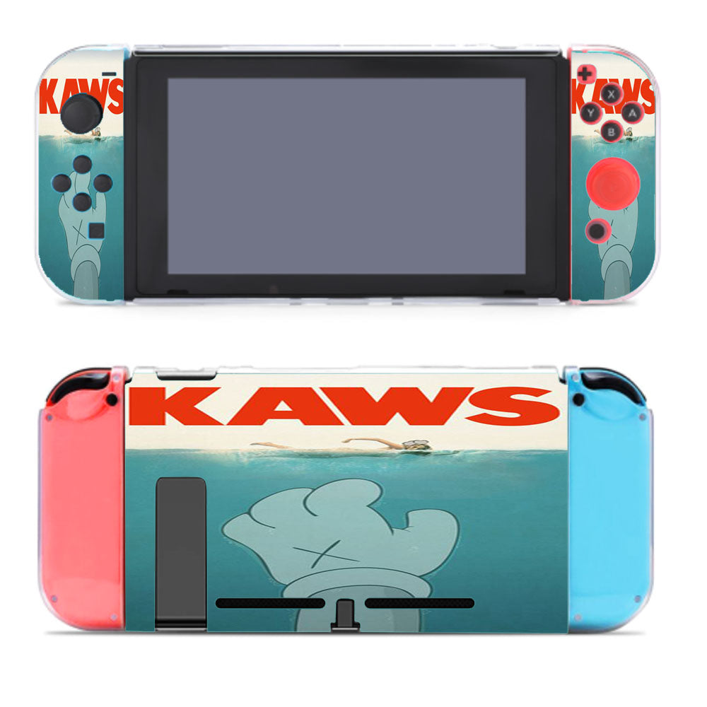 Kaws Jaws Tribute Grunge Style Nintendo Switch Cover Case
