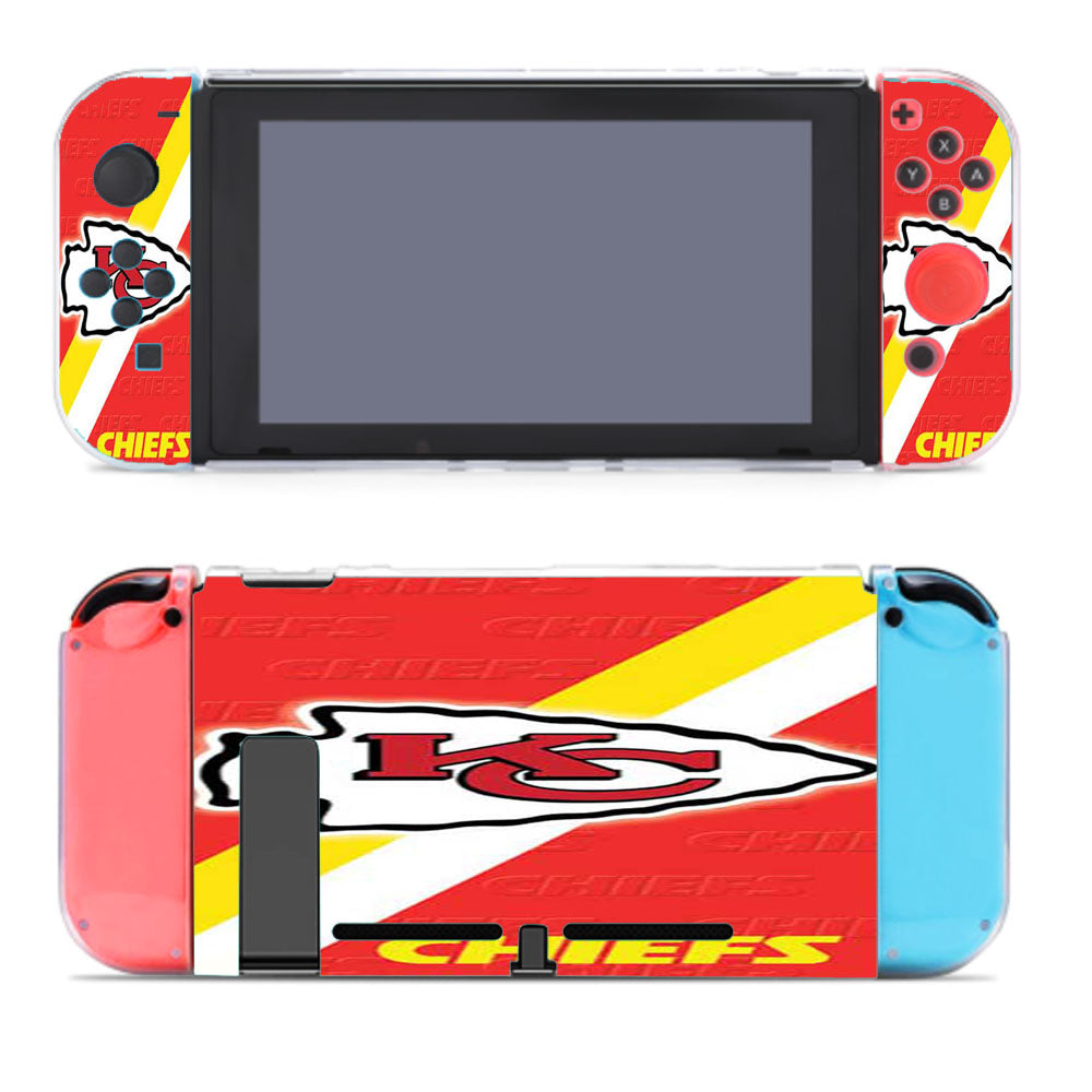 Kc Chiefs Diagonal Nintendo Switch Cover Case