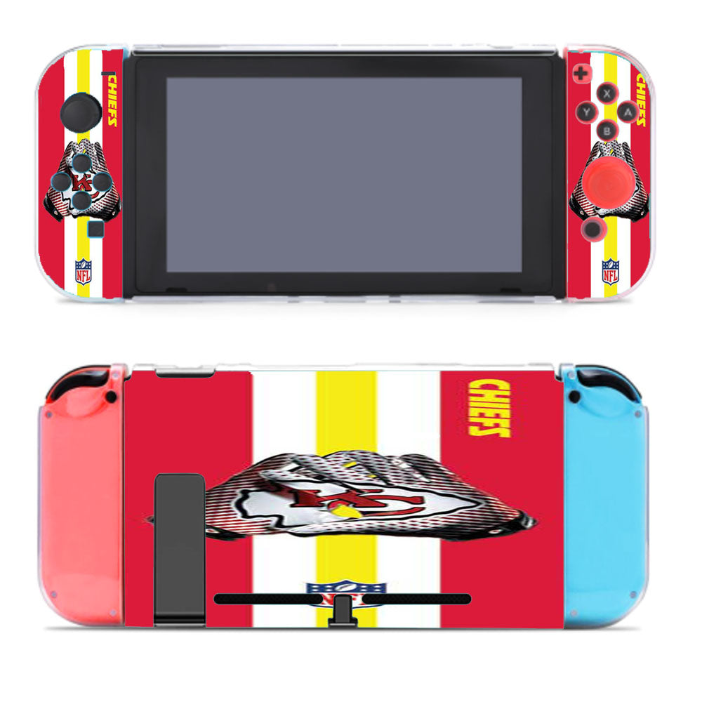 Kc Chiefs Gloves Stripes Nintendo Switch Cover Case
