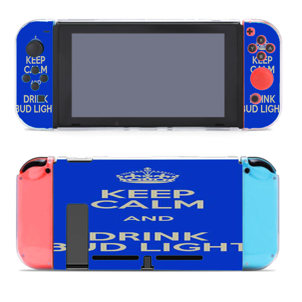 Keep Calm Drink Bud Light Nintendo Switch Cover Case